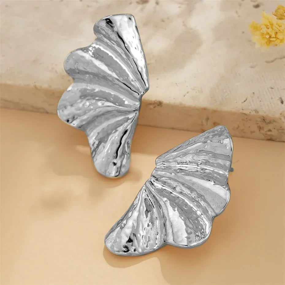 Maple Leaf Stud Earrings